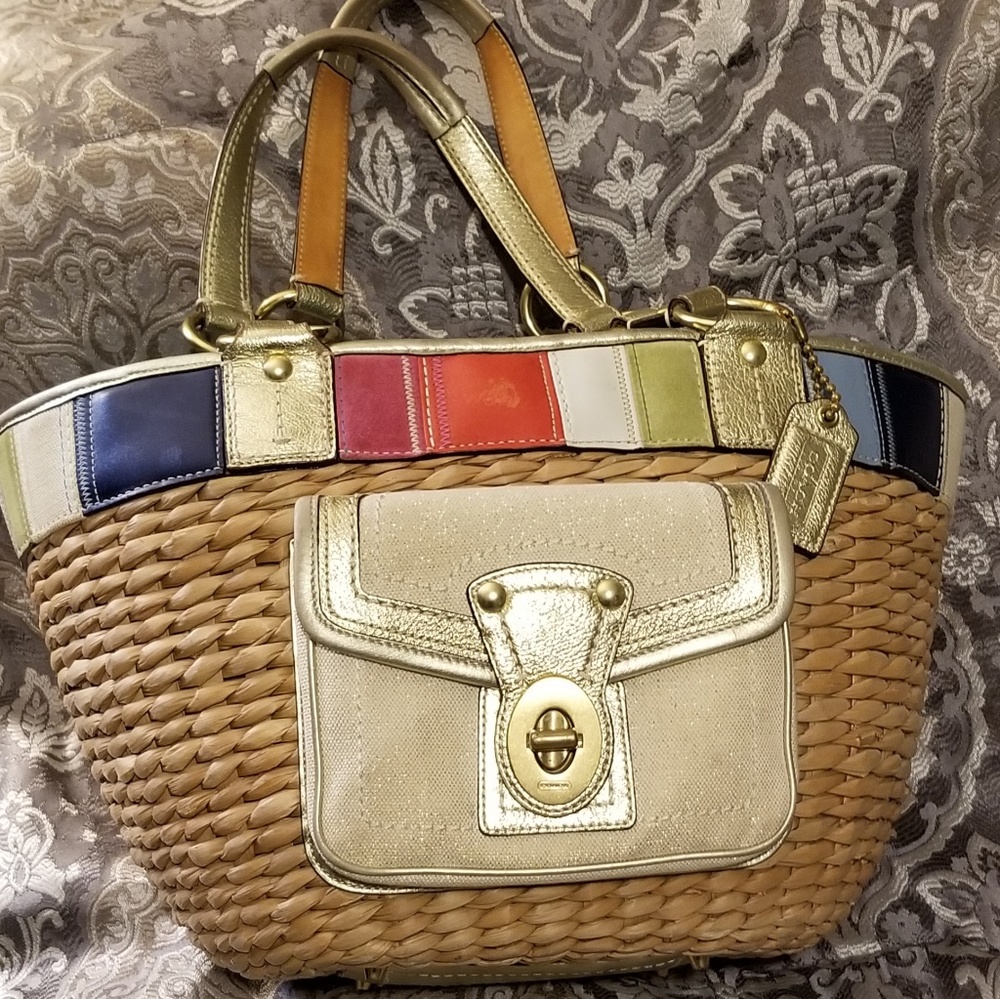 Vintage and Unique Coach Picnic Basket Purse